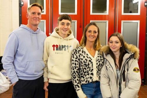 Grace Yates with Sarah, Lee and Kavan Malone