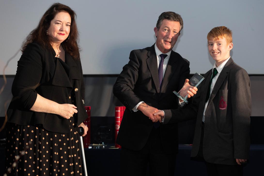 KFRS Chief Executive Ann Millington, Chairman of Kent and Medway Fire and Rescue Authority, and Nick Bradfield.