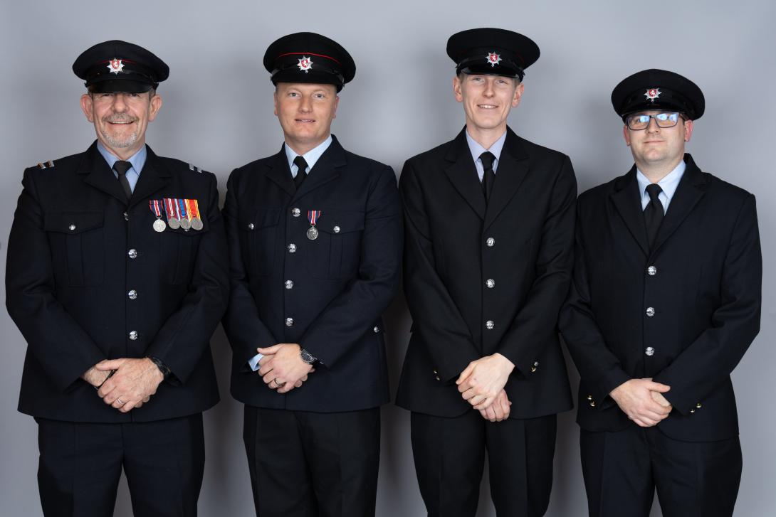 The crew at Strood after receiving their award