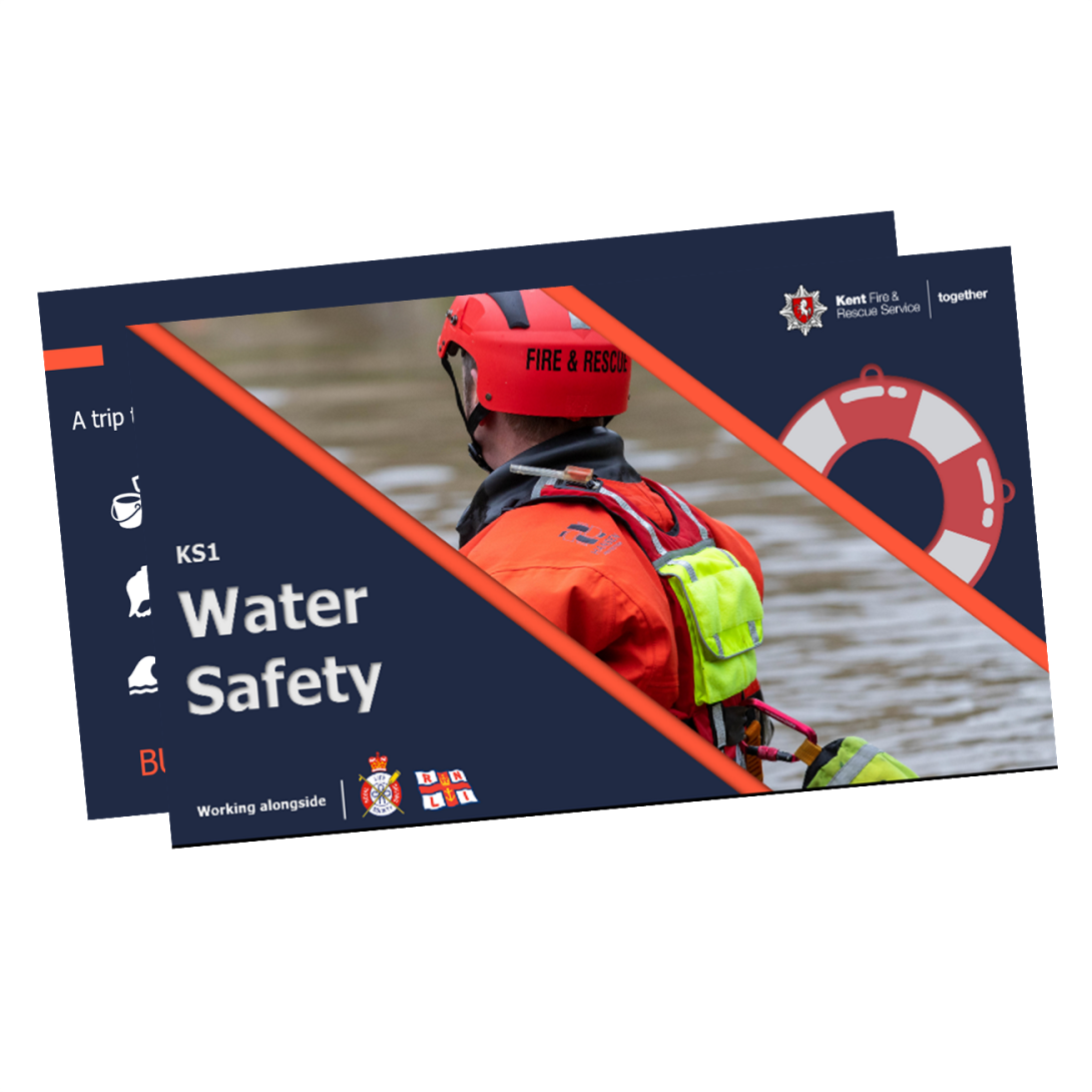 A screenshot image of the title page of the water safety PowerPoint presentation